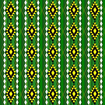 seamless pattern with green and yellow geometric vector