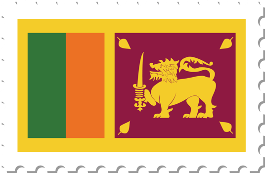 Sri Lanka flag postage stamp. png