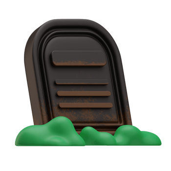 Tombstone Halloween Icon, 3d Illustration png