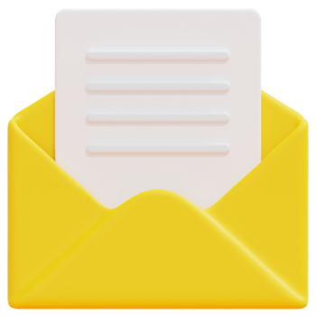 open email 3d render icon illustration png