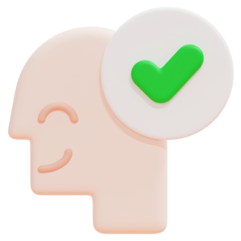 approved 3d render icon illustration png