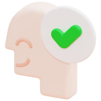 approved 3d render icon illustration png