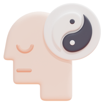 meditation 3d render icon illustration png