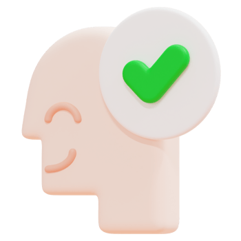 approved 3d render icon illustration png