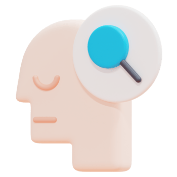psychology 3d render icon illustration png