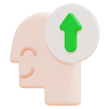 growth 3d render icon illustration png