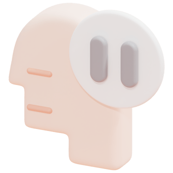expressionless 3d render icon illustration png