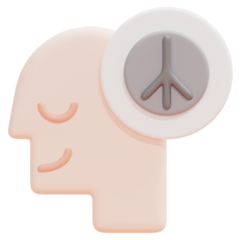 peace 3d render icon illustration png