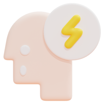 shocked 3d render icon illustration png