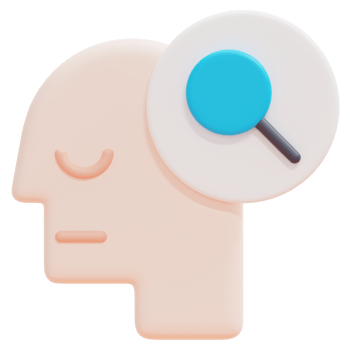 psychology 3d render icon illustration png
