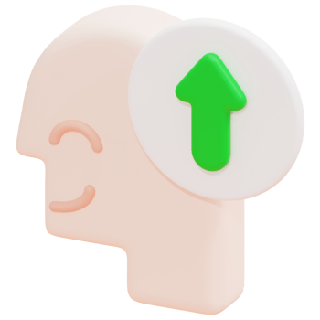 growth 3d render icon illustration png