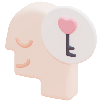 open mind 3d render icon illustration png