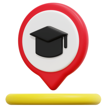 education 3d render icon illustration png