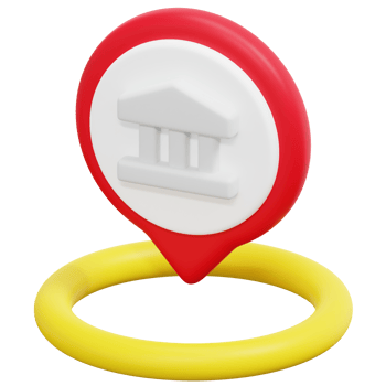 museum 3d render icon illustration png