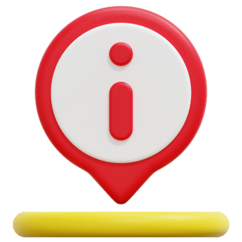 information 3d render icon illustration png