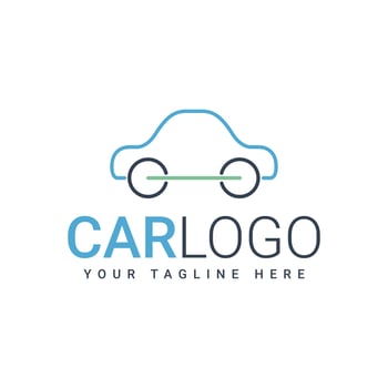 Simple Car Automotive Line Logo Symbol Image vector