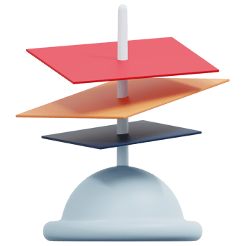 paper holder 3d render icon illustration png