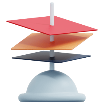 paper holder 3d render icon illustration png