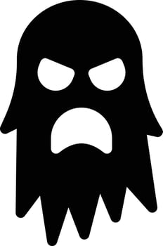 boo vector illustration on a background.Premium quality symbols.vector icons for concept and graphic design.