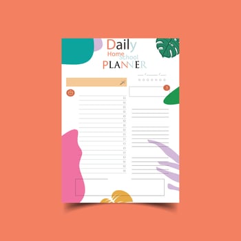 Homeschool Planner  KDP Interior vector