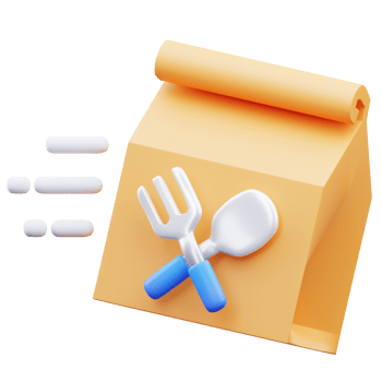 Food packages are being delivered png