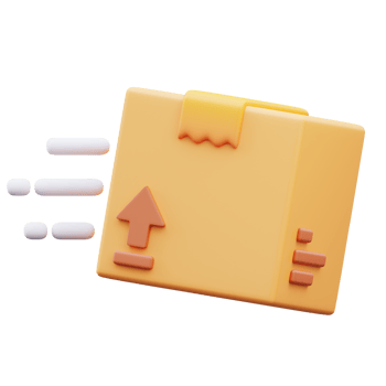 Packages on the way , 3d rendering illustrations png