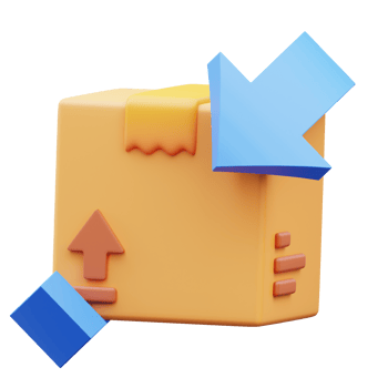 Order return delivery, 3d rendering illustration png