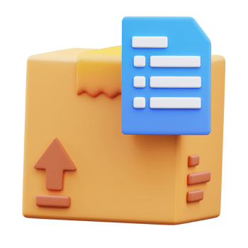 Shipping task list, 3d rendering illustration png