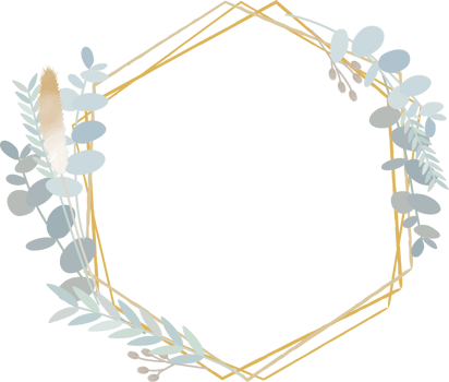 Dried flower frame png