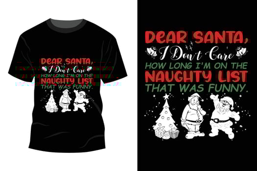Christmas T-shirt Design vector