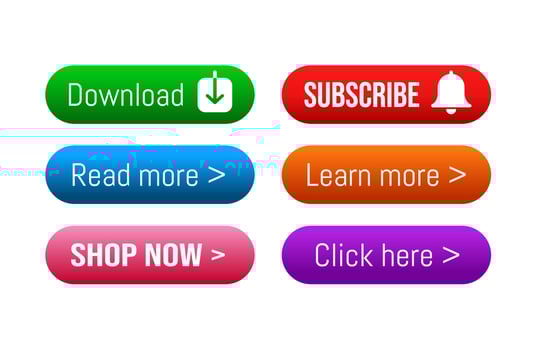buttons for web vector