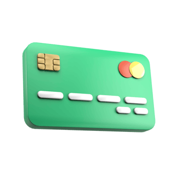 3d debt card icon illustration png