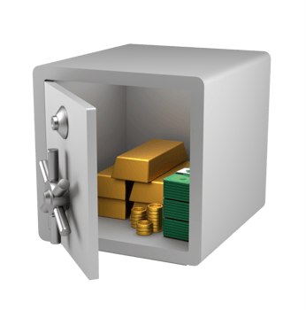 3d Safe vault icon illustration png
