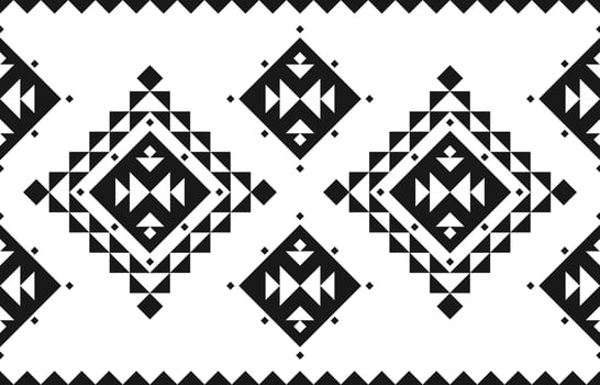 Carpet ethnic tribal pattern art. Ethnic geometric seamless pattern. American, Mexican style. vector