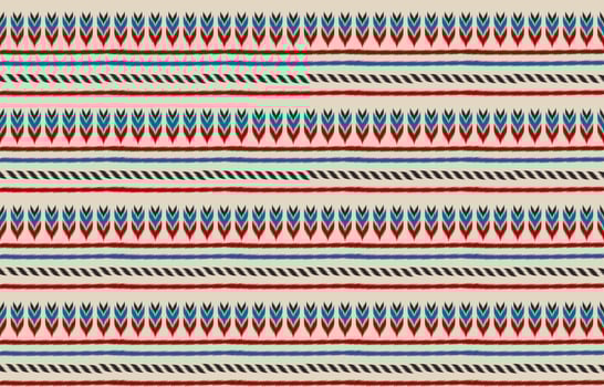 Abstract ethnic tribal pattern art. Ethnic ikat seamless pattern traditional. Indian style. vector