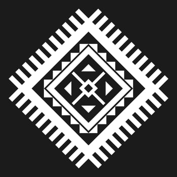 Geometric ethnic pattern art. American, Mexican style. Background Aztec tribal ornament. vector