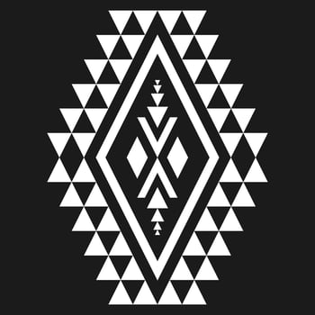 Geometric ethnic pattern art. American, Mexican style. Background Aztec tribal ornament. vector