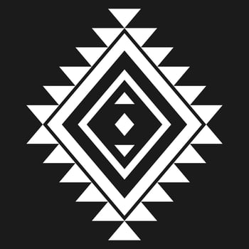 Geometric ethnic pattern art. American, Mexican style. Background Aztec tribal ornament. vector
