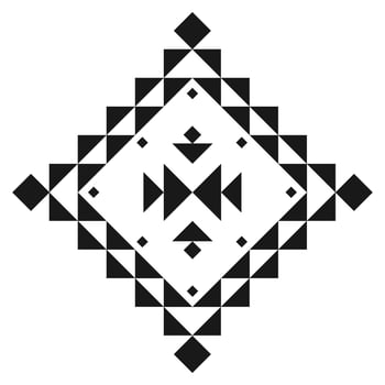 Geometric ethnic pattern art. American, Mexican style. Background Aztec tribal ornament. vector
