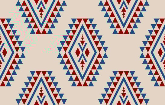 Beautiful ethnic tribal pattern art. Ethnic geometric seamless pattern. American, Mexican style. vector