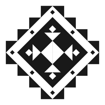 Geometric ethnic pattern art. American, Mexican style. Background Aztec tribal ornament. vector