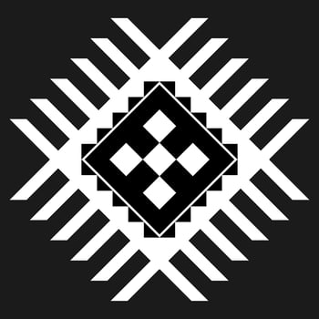 Geometric ethnic pattern art. American, Mexican style. Background Aztec tribal ornament. vector