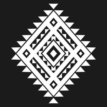 Geometric ethnic pattern art. American, Mexican style. Background Aztec tribal ornament. vector