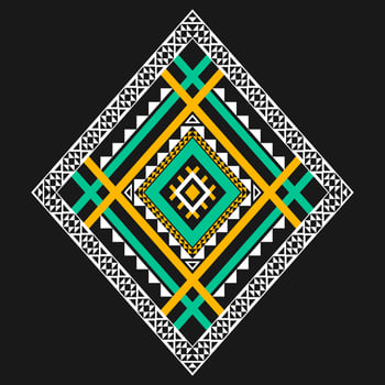 Geometric ethnic pattern art. American, Mexican style. Background Aztec tribal ornament. vector