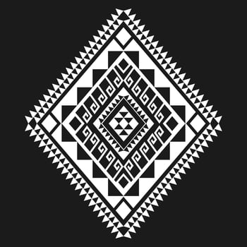 Geometric ethnic pattern art. American, Mexican style. Background Aztec tribal ornament. vector