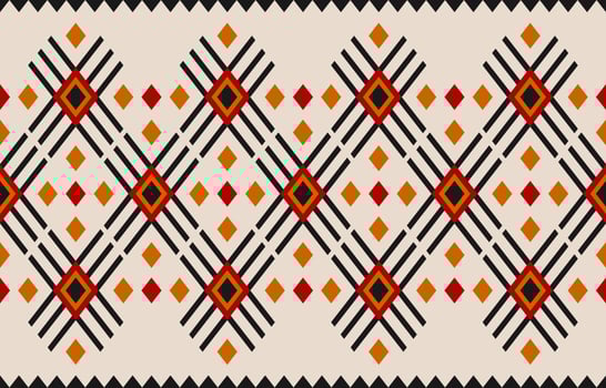 Carpet ethnic tribal pattern art. Ethnic geometric seamless pattern. American, Mexican style. vector