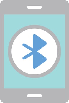 Bluetooth Flat Icon vector