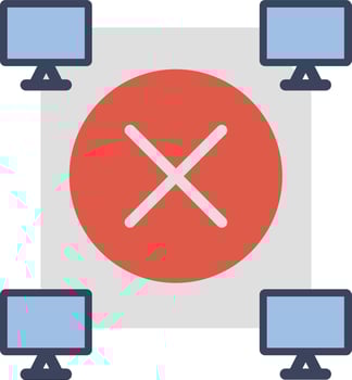 Online Game Flat Icon vector