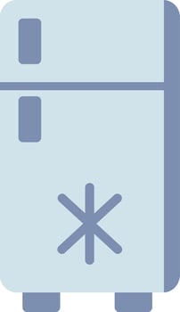 Refrigerator Flat Icon vector