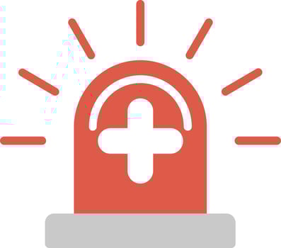 Emergency Flat Icon vector